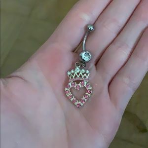 Princess belly button ring